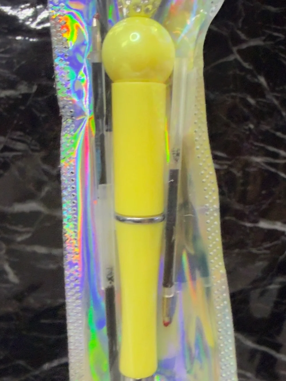 Belle from Beauty and the Beast Focal Bead Pen Black and Blue Ink